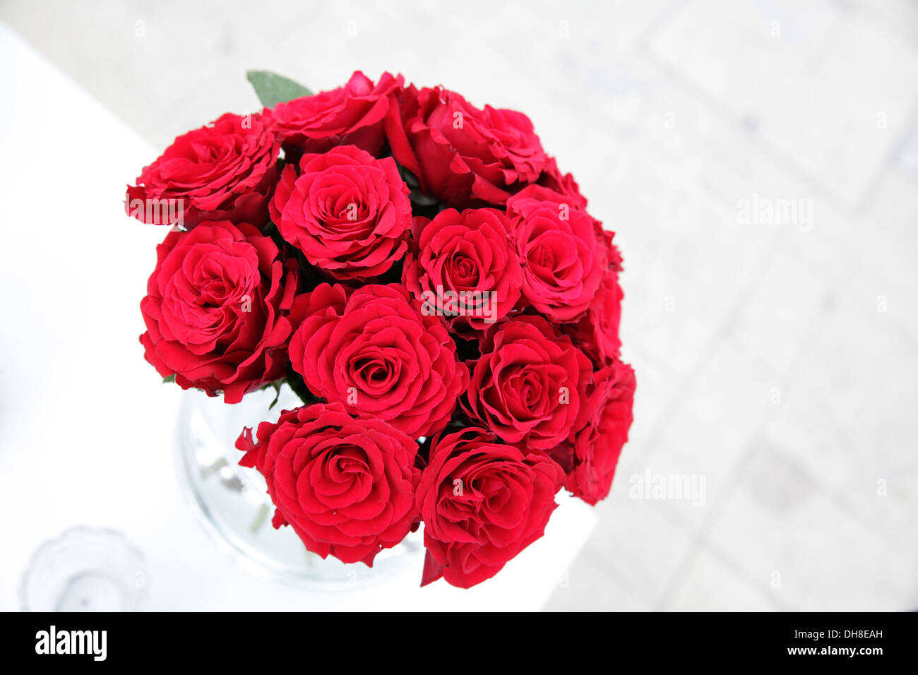 Bouquet de roses rouges Banque D'Images