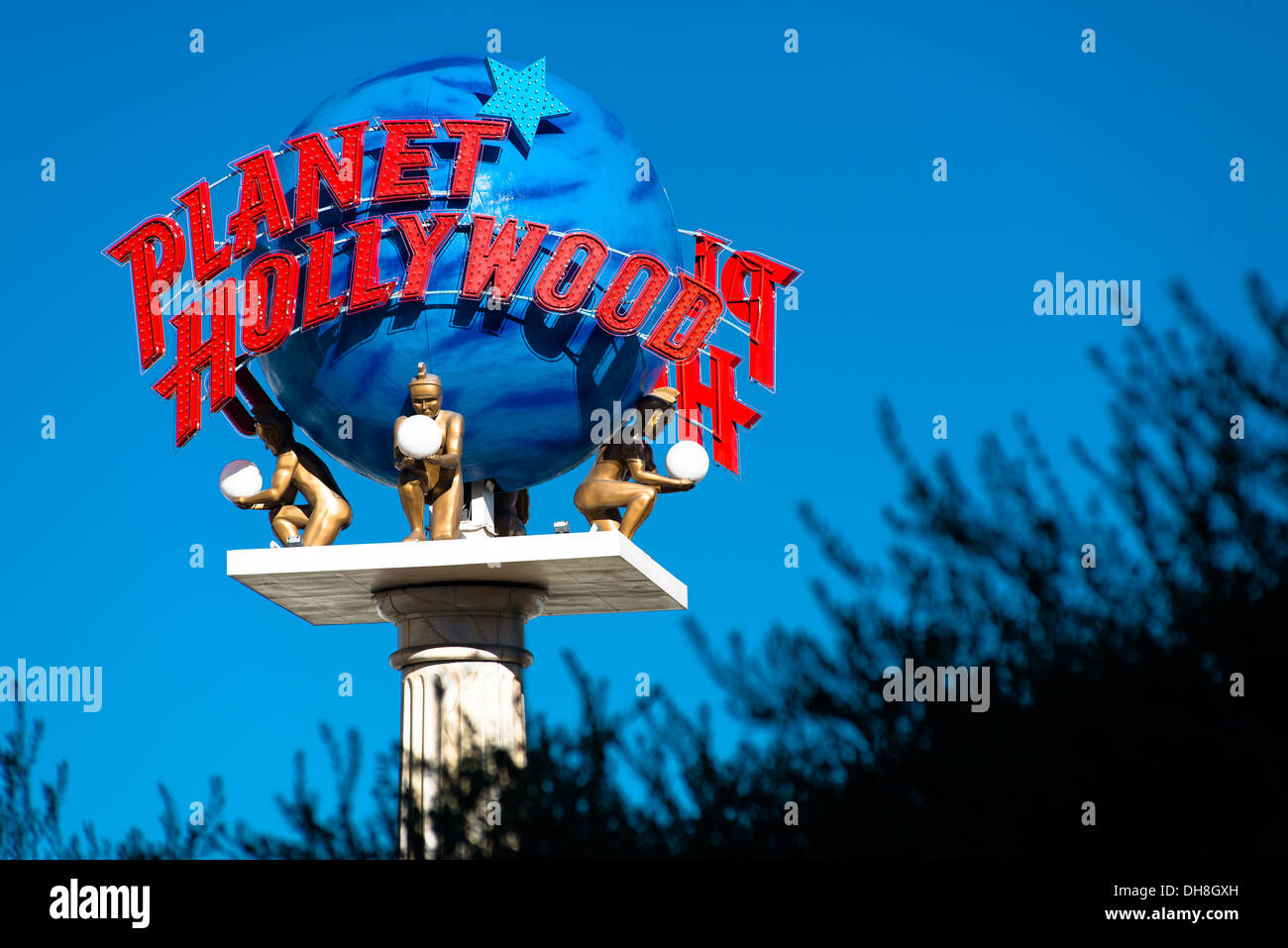 Le Planet Hollywood Resort signe sur Las Vegas Strip Banque D'Images