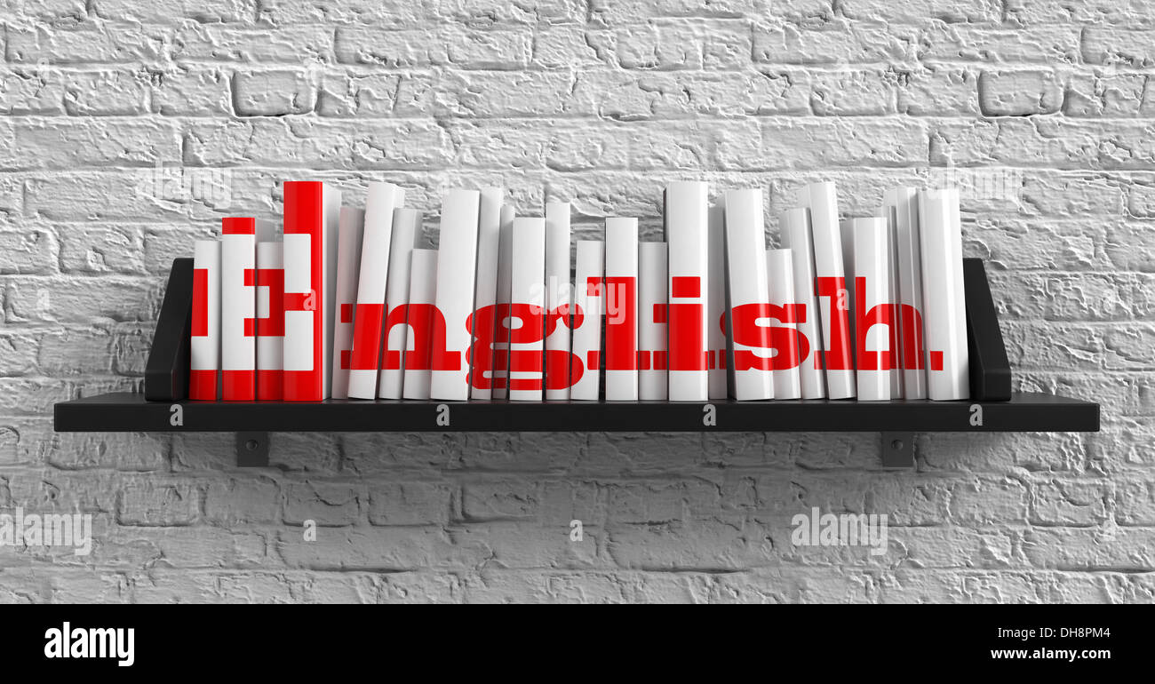 L'anglais. Concept de l'éducation. Banque D'Images