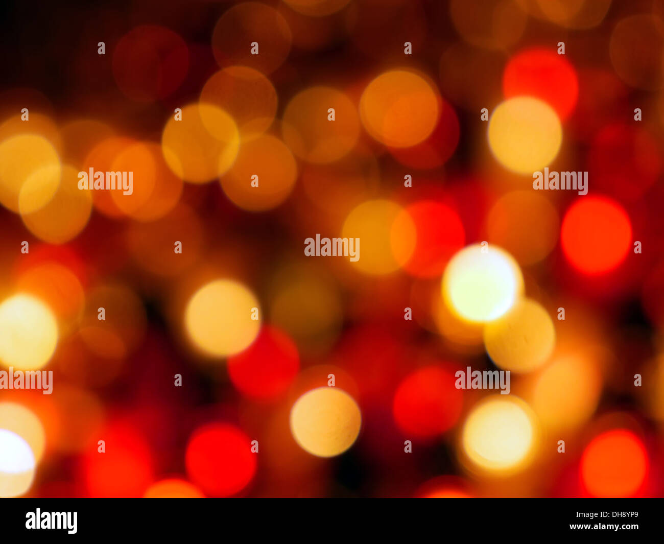 Arrière-plan de brouillé des lumières d'arbre de Noël Banque D'Images