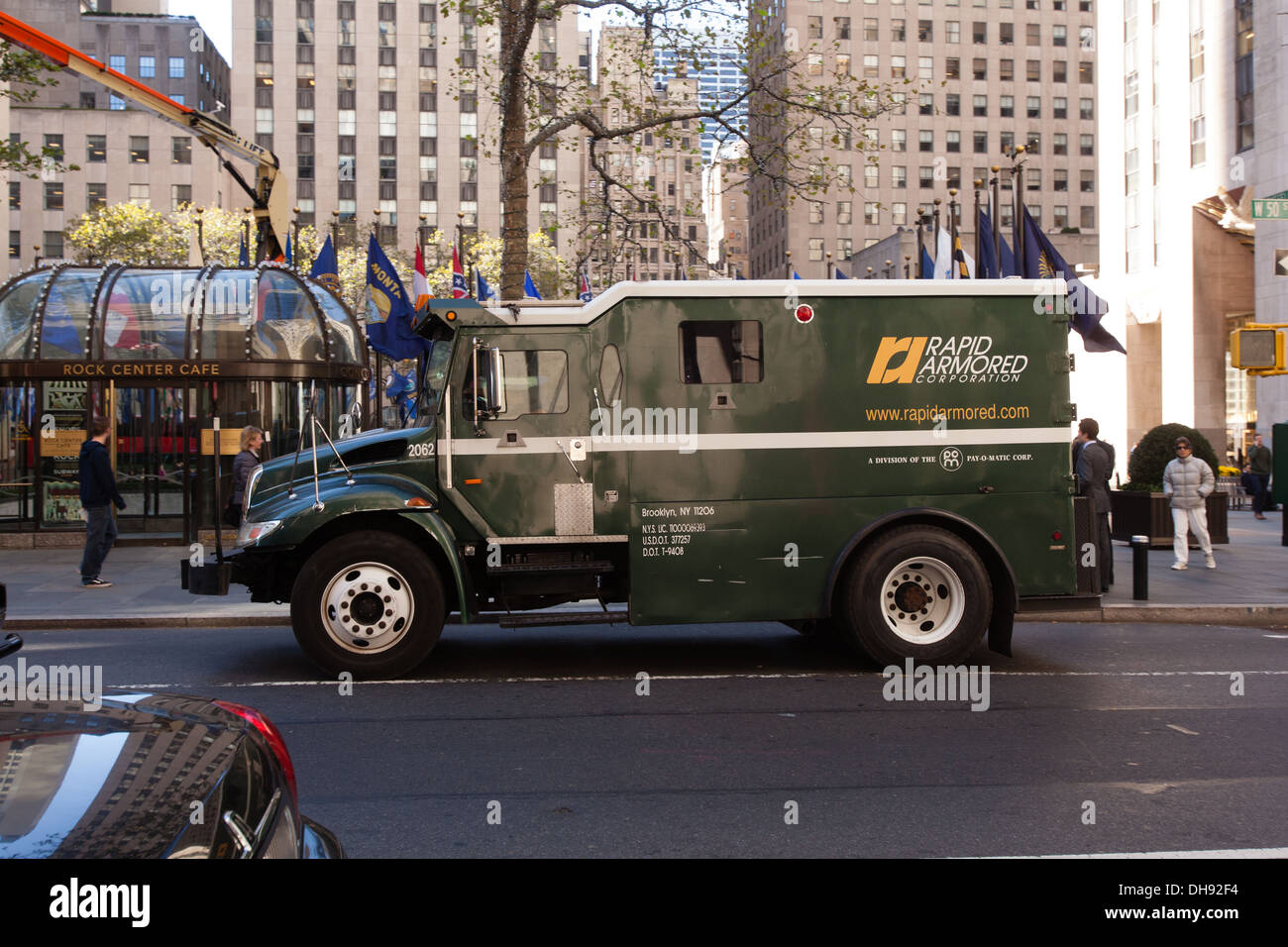 Camion blindé, New York , États-Unis d'Amérique. Banque D'Images