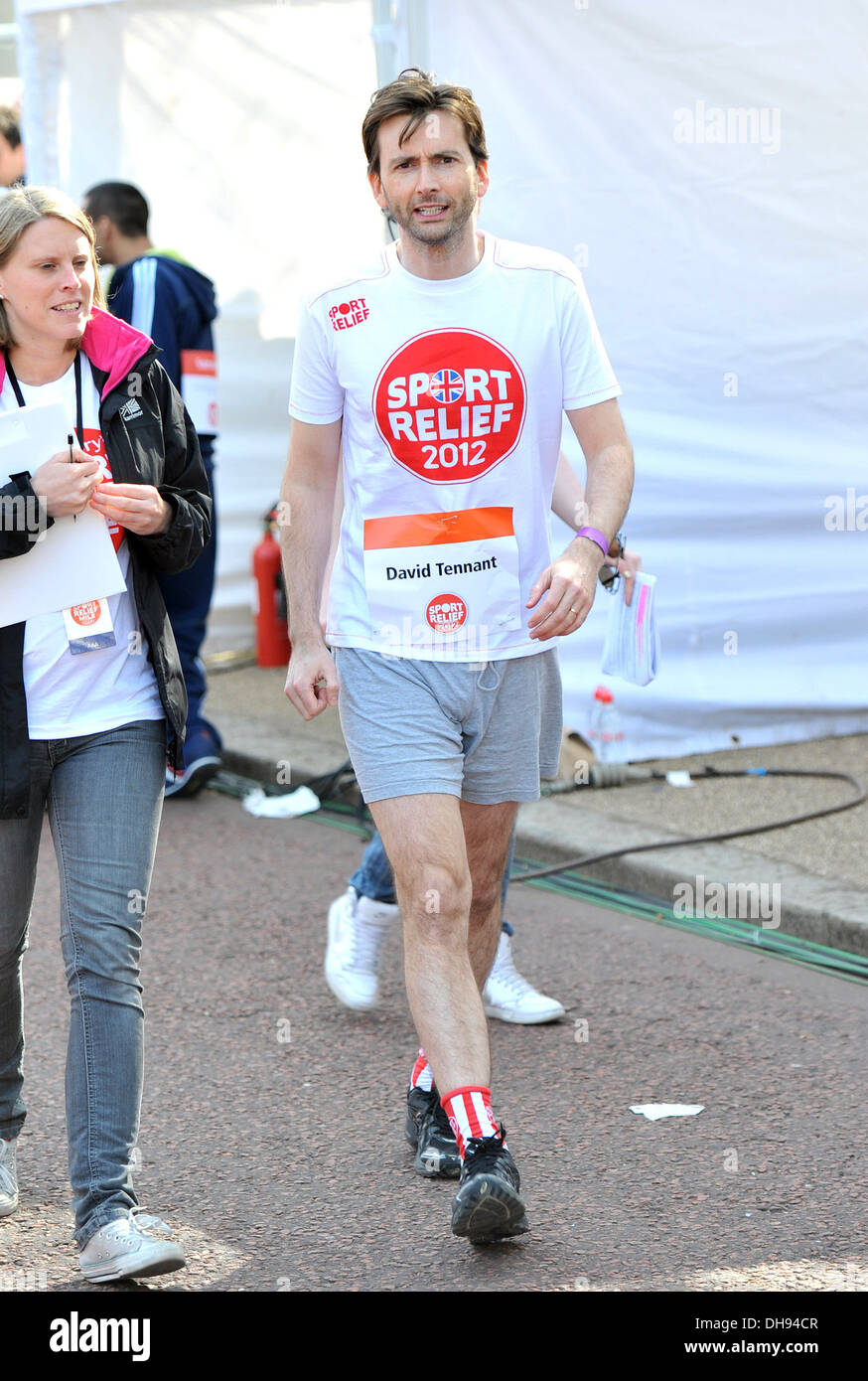 David Tennant Sainsbury's Mile de secours de Sport 2012 - London London, England - 25.03.12 Banque D'Images