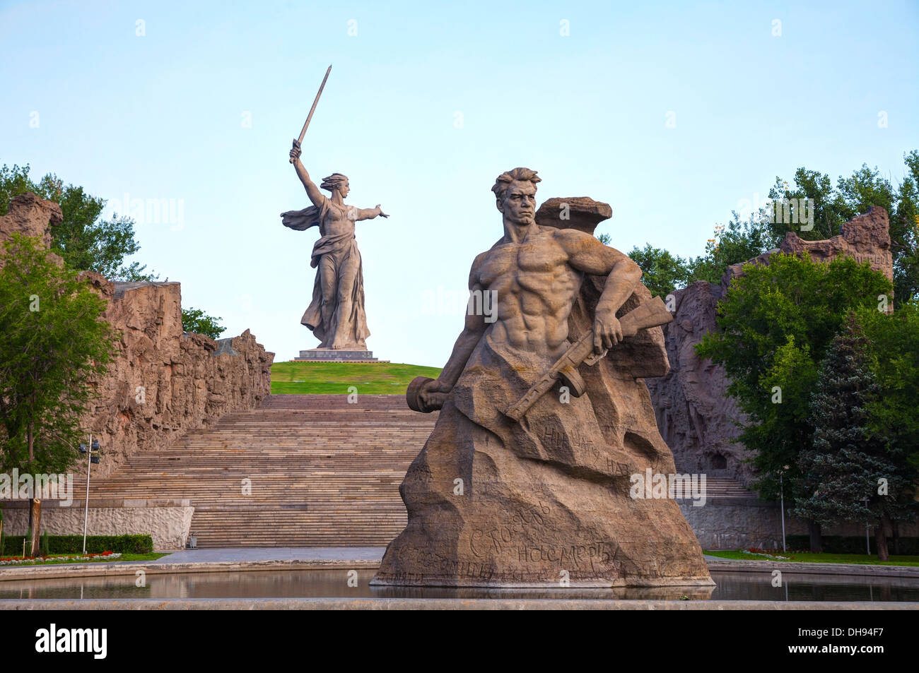 'La Patrie appelle !' monument à Volgograd, Russie. Banque D'Images 'La Patrie appelle !' monument à Volgograd, Russie. Banque D'Images