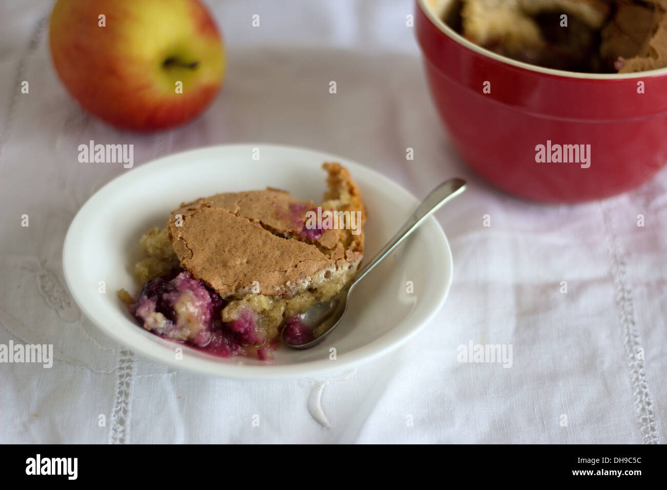 Tranche de tarte aux fruits Banque D'Images