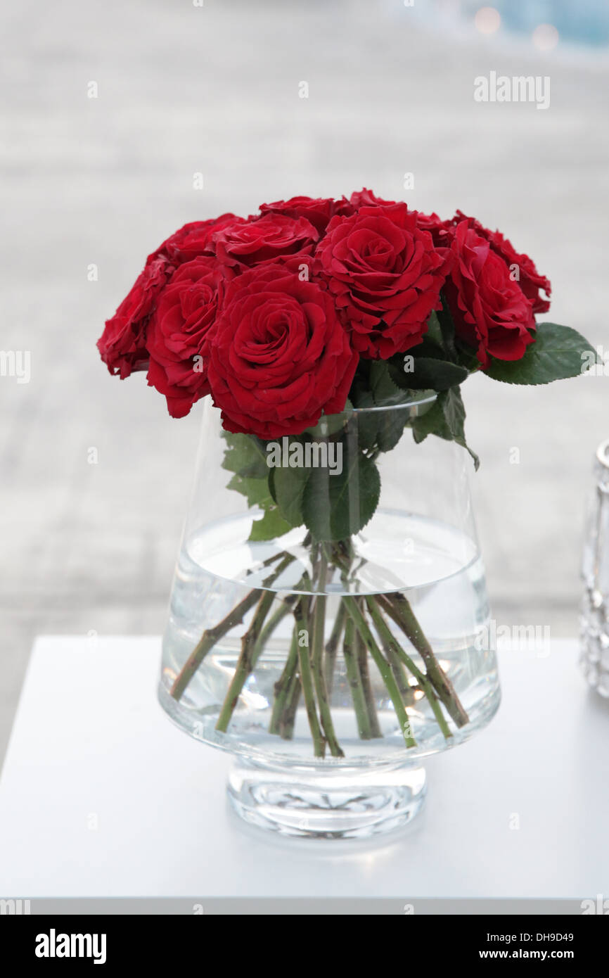 Bouquet de roses rouges Banque D'Images