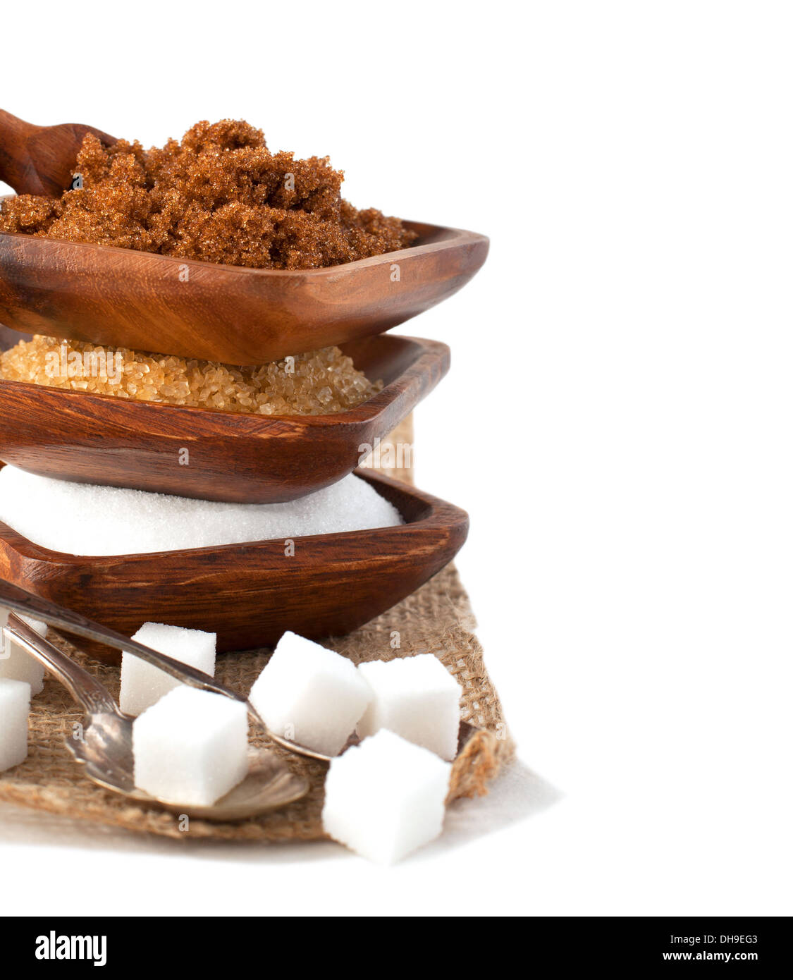 Sucre Raffine Différents types de sucre - Demerara, Muscovado, blanc et de sucre ...