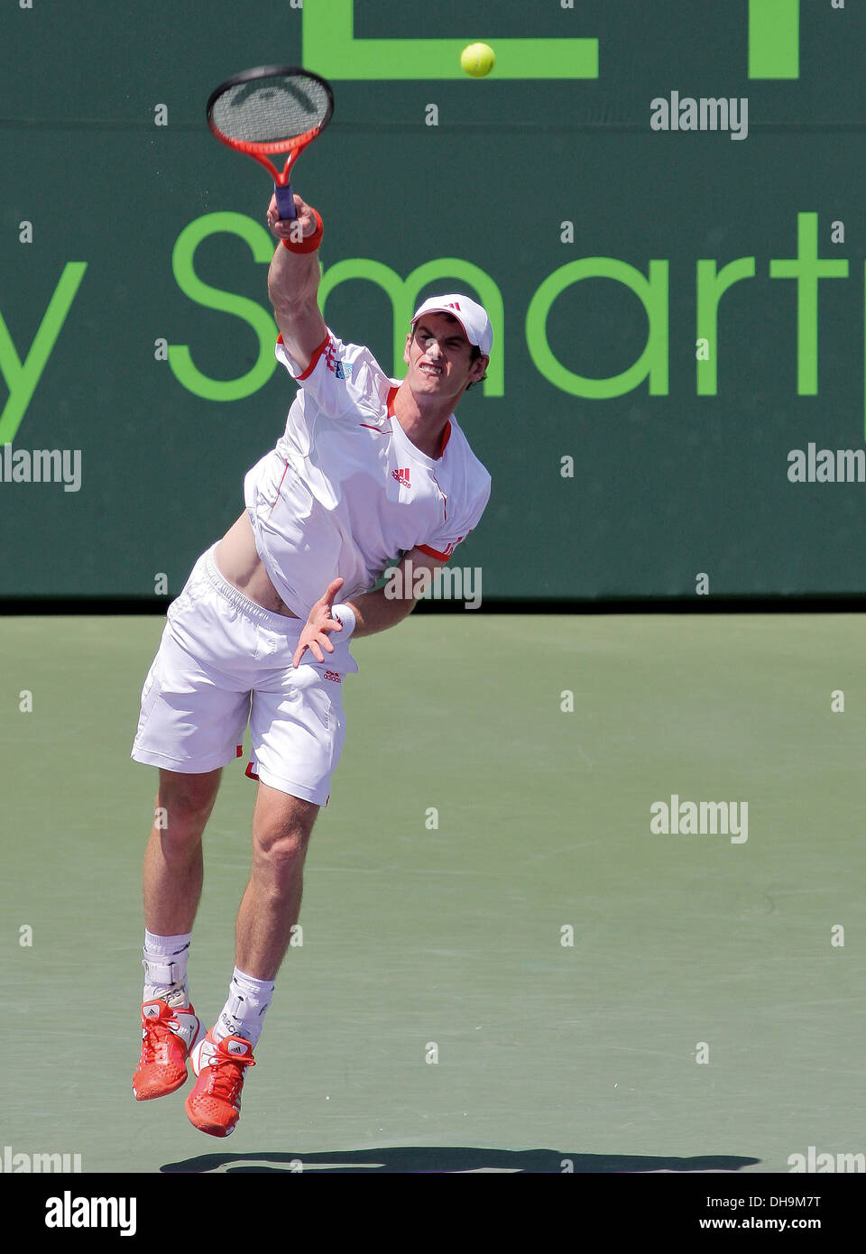 Andy Murray en finale chez les hommes au jour 14 du Sony Ericsson Open à Crandon Park Tennis Center Key Biscayne, Floride - 01.04.12 Banque D'Images