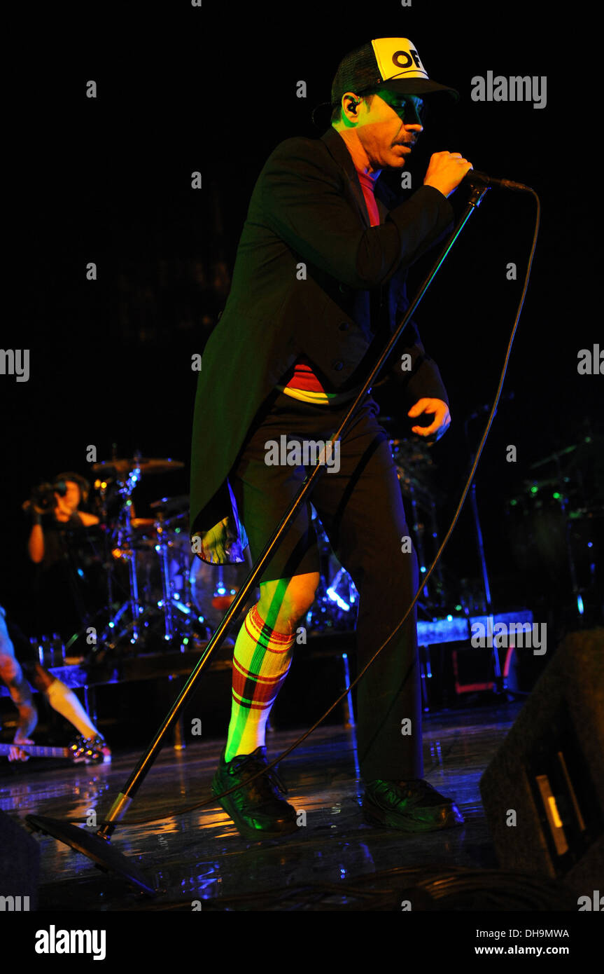 Anthony Kiedis des Red Hot Chili Peppers à Bank Atlantic Center Lever du soleil,Floride - 02.04.12 Banque D'Images