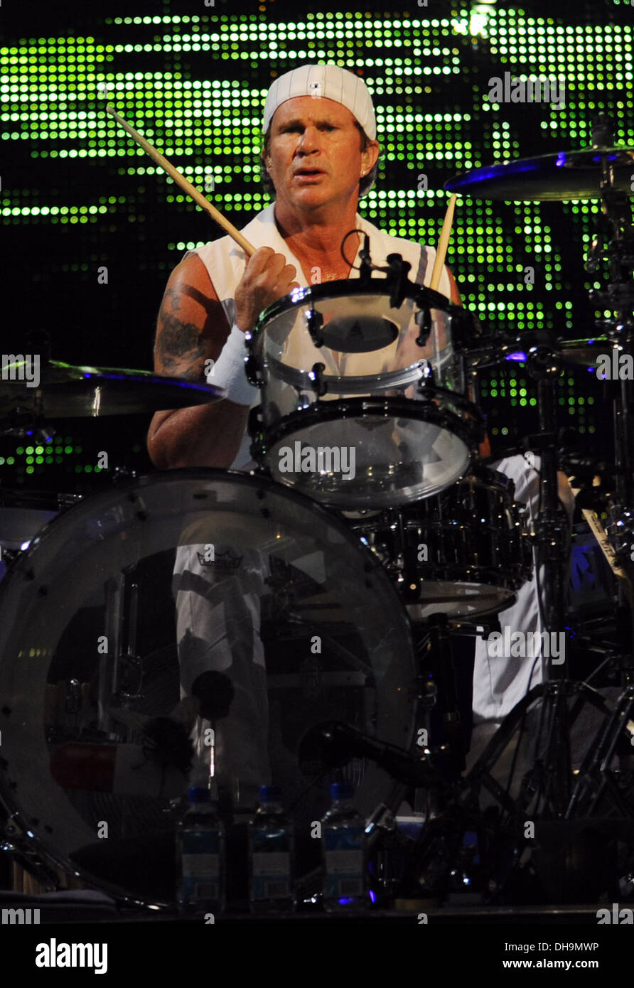 Chad Smith Red Hot Chili Peppers se produiront au Bank Atlantic Center Lever du soleil,Floride - 02.04.12 Banque D'Images
