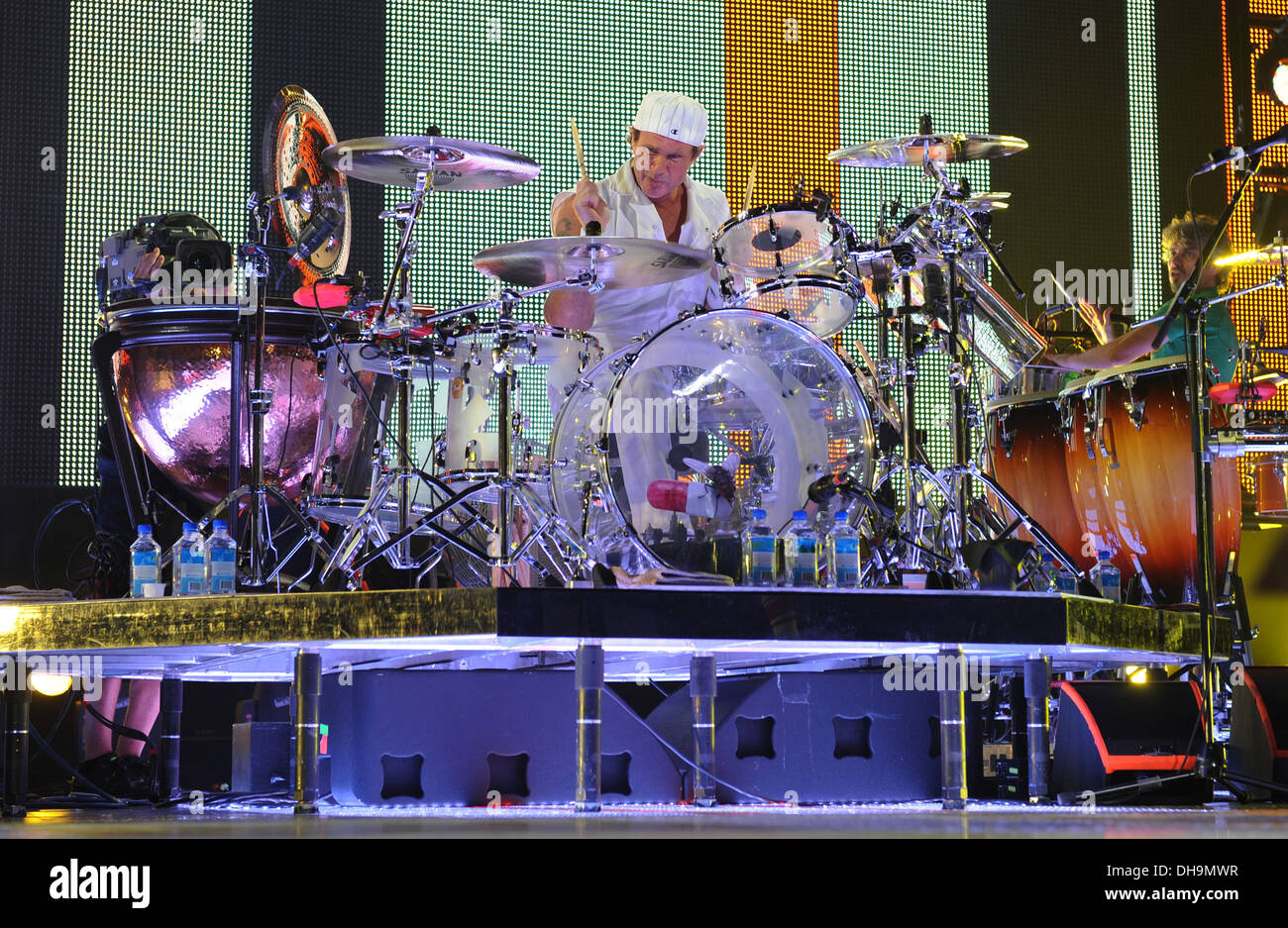 Chad Smith Red Hot Chili Peppers se produiront au Bank Atlantic Center Lever du soleil,Floride - 02.04.12 Banque D'Images