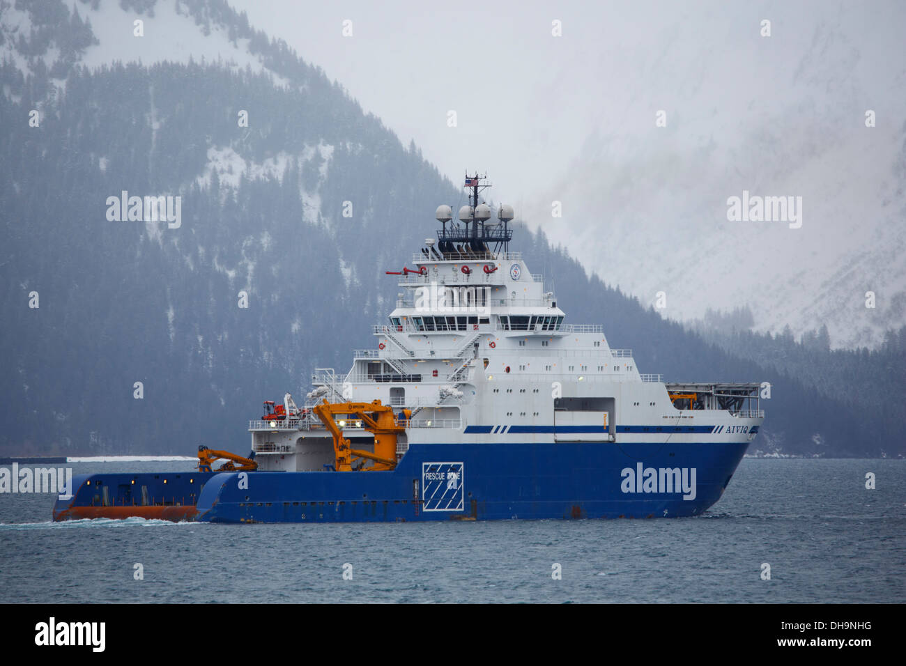 Alviq, Résurrection Bay, Seward, Alaska Banque D'Images