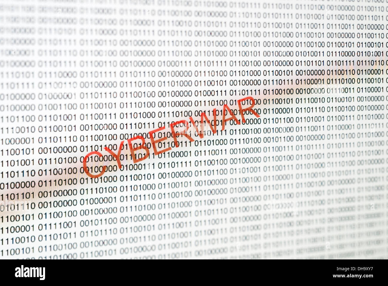 CYBER-GUERRE Banque D'Images