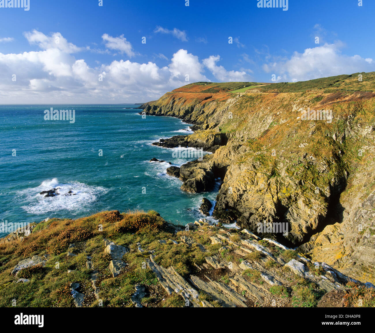 Côte le long de Marine Drive, Douglas, île de Man, UK Banque D'Images