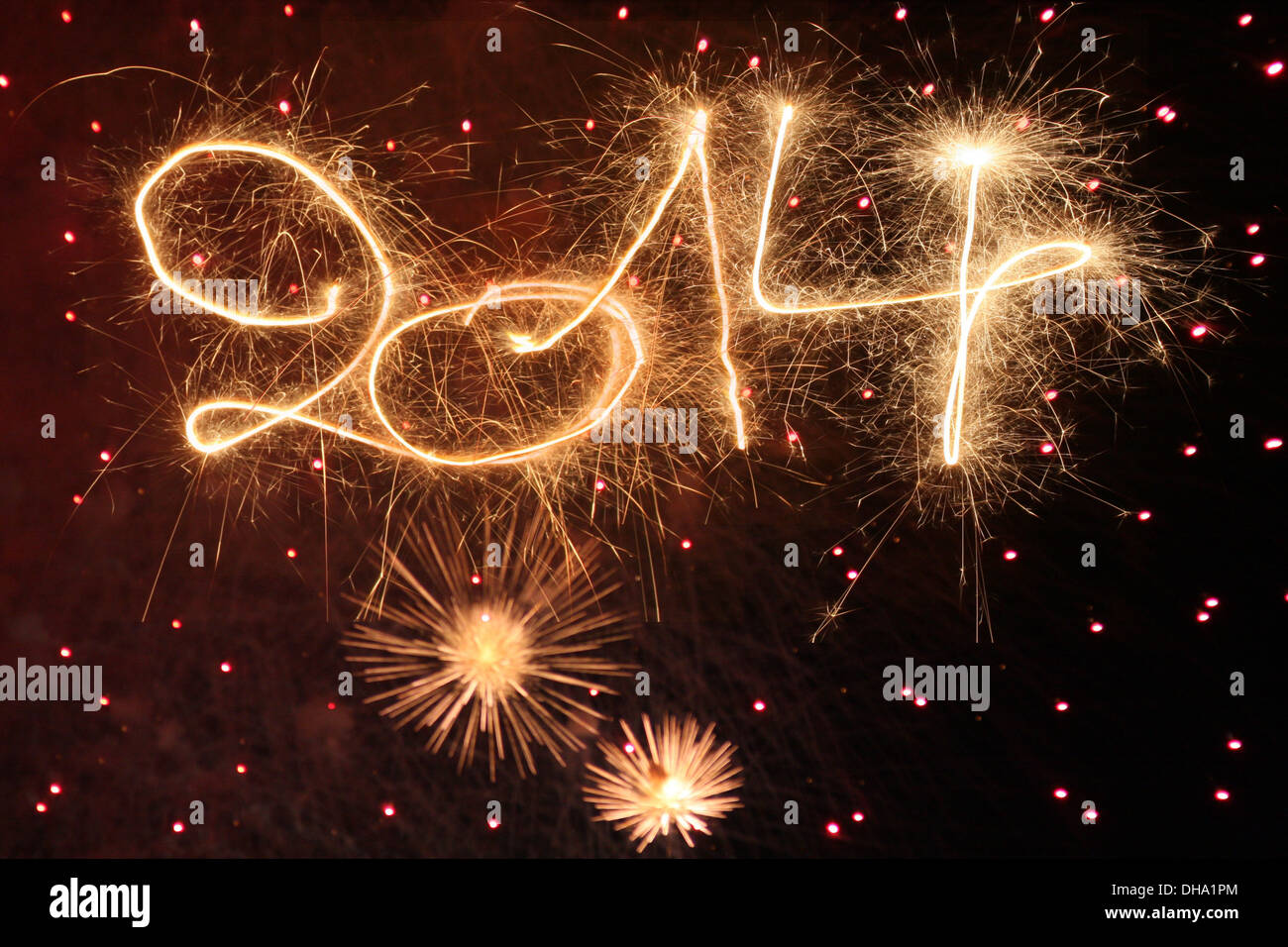 Bonne année - 2014 Banque D'Images