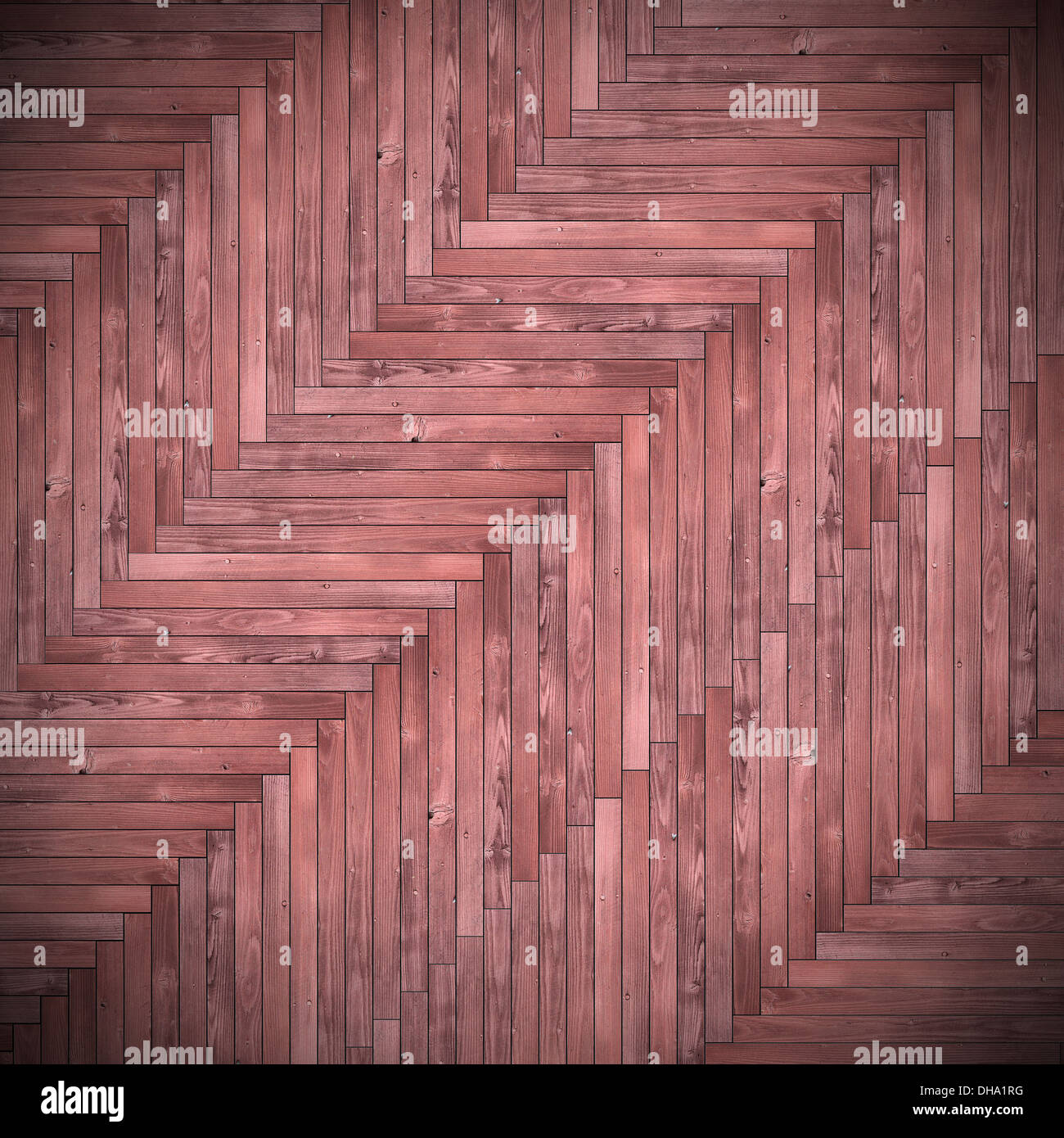 Parquet en bois marron pour la finition de l'étage Banque D'Images