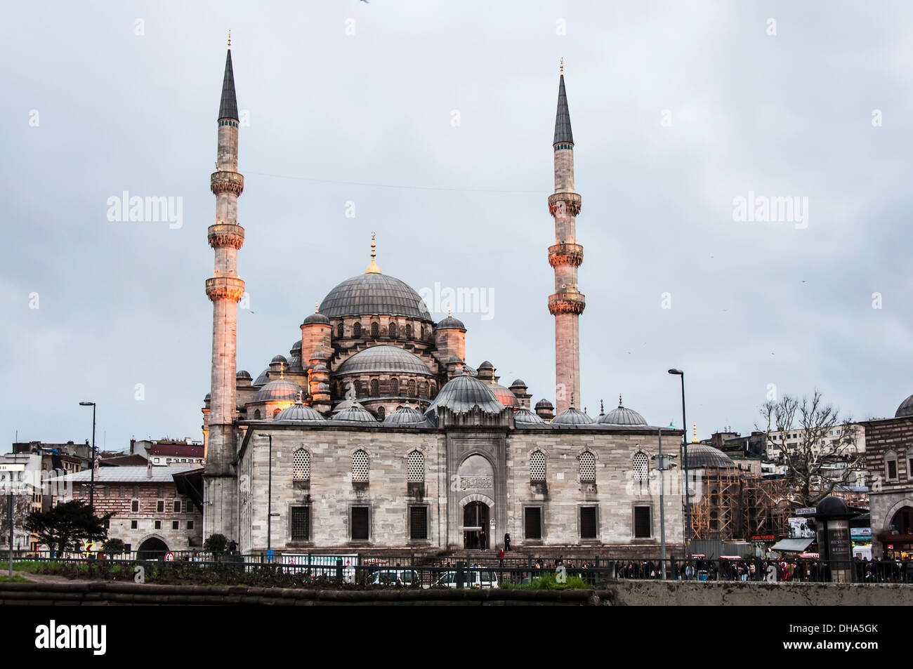 Vue d'une mosquée à Istanbul, Turquie Banque D'Images