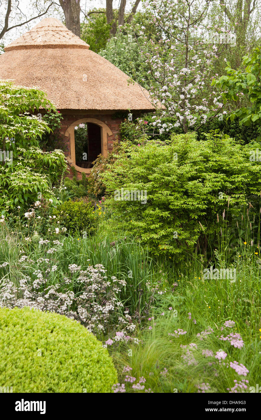 Chelsea Flower Show 2013, M&G Centenaire, Designer Roger Platts. Médaille d'or. Banque D'Images