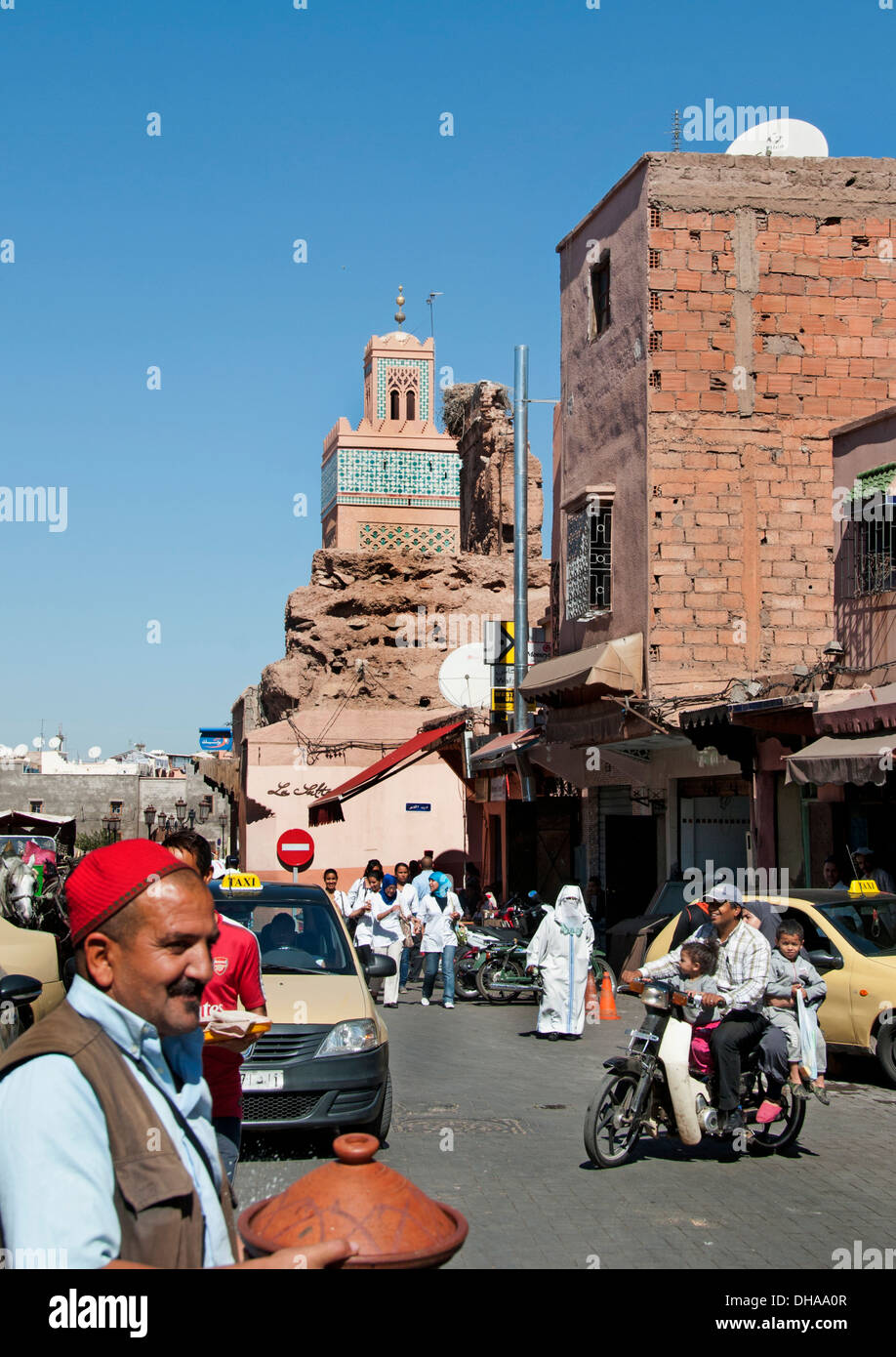 Mosquée de la Kasbah Marrakech Maroc Islam Muslim Banque D'Images
