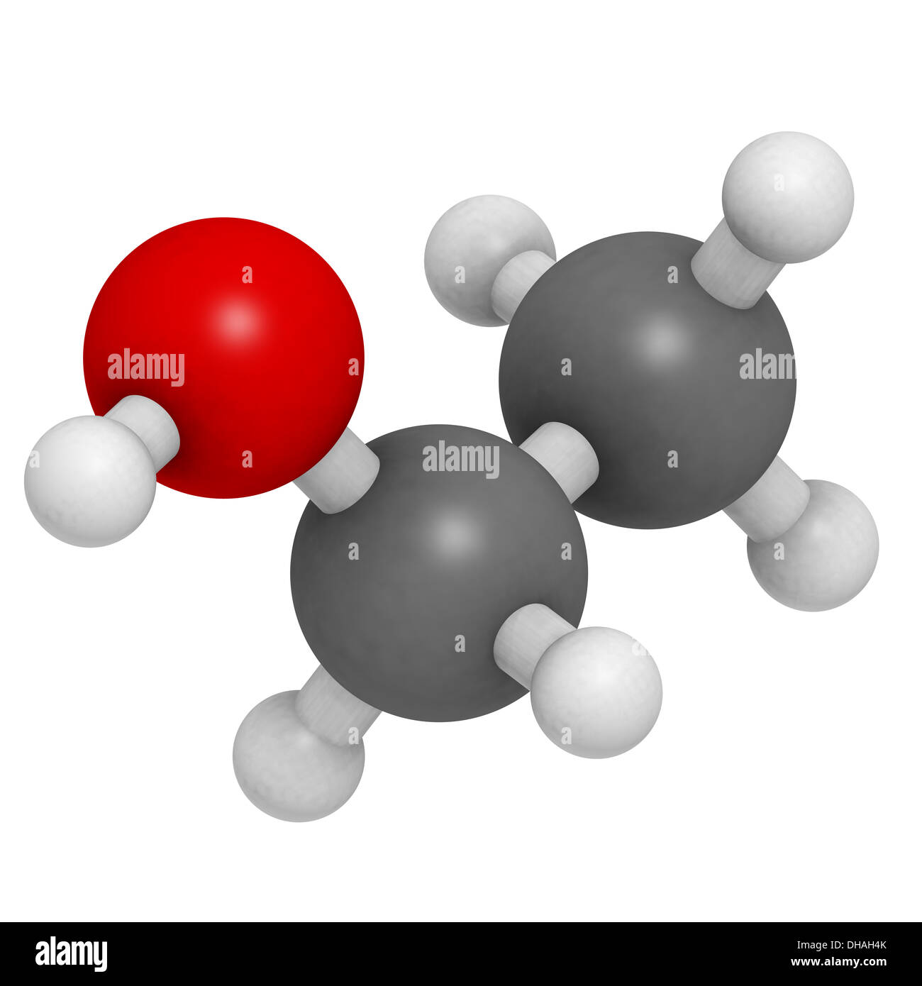 L'EtOH éthanol (alcool éthylique), molécule. Élément psychoactif principal  de nombreuses boissons, y compris la bière et le vin Photo Stock - Alamy