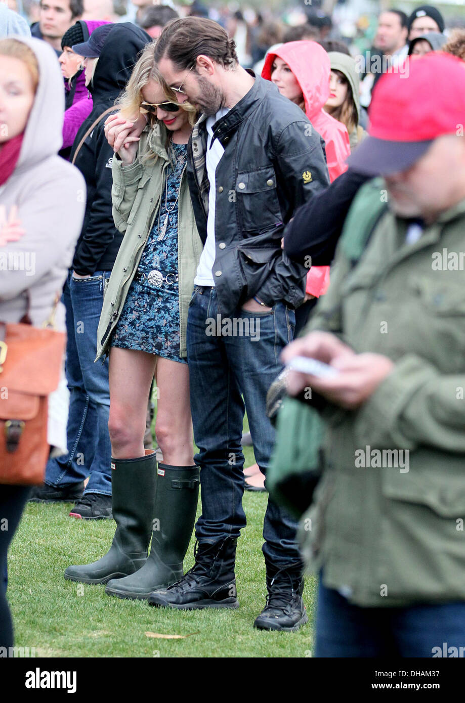 Kate Bosworth et Michael Polish boyfriend célébrités à 2012 Coachella Valley Music and Arts Festival - Semaine 1 Jour 1 Indio Banque D'Images