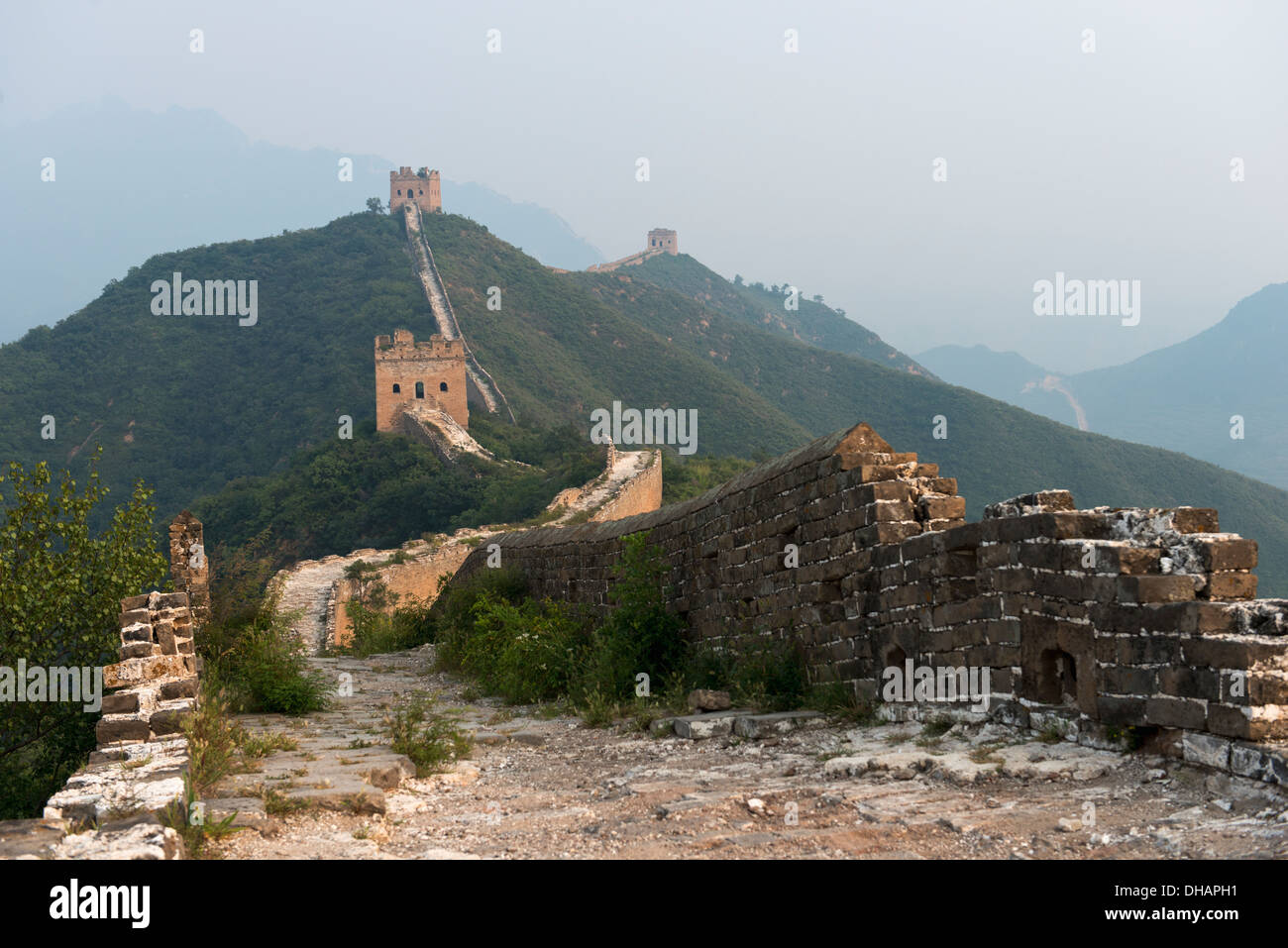 La Grande Muraille de Chine, Beijing, Chine Banque D'Images