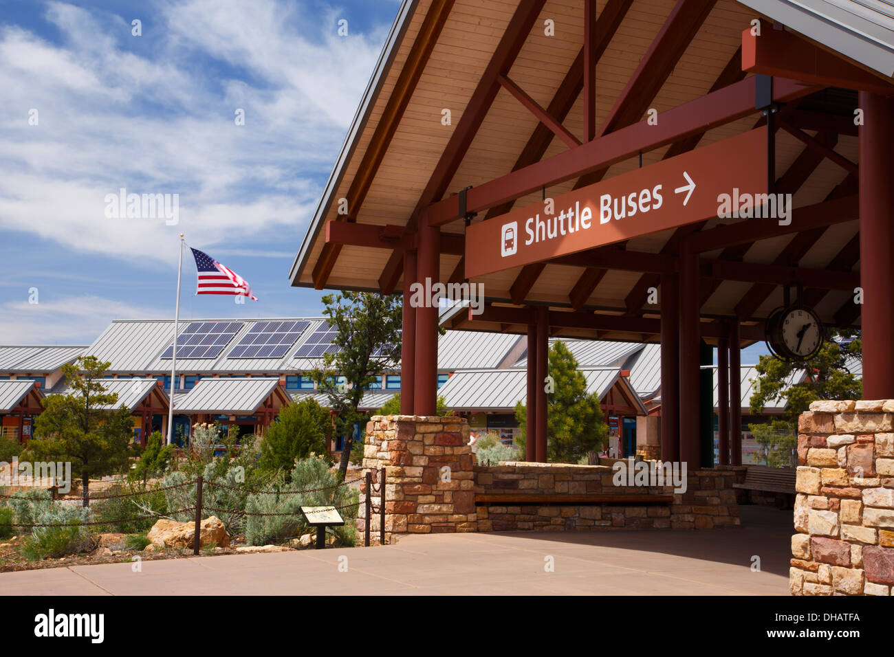 Centre des visiteurs, le Parc National du Grand Canyon, Arizona. Banque D'Images