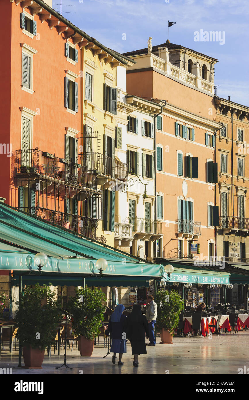 La Piazza Bra, Vérone, Italie Banque D'Images