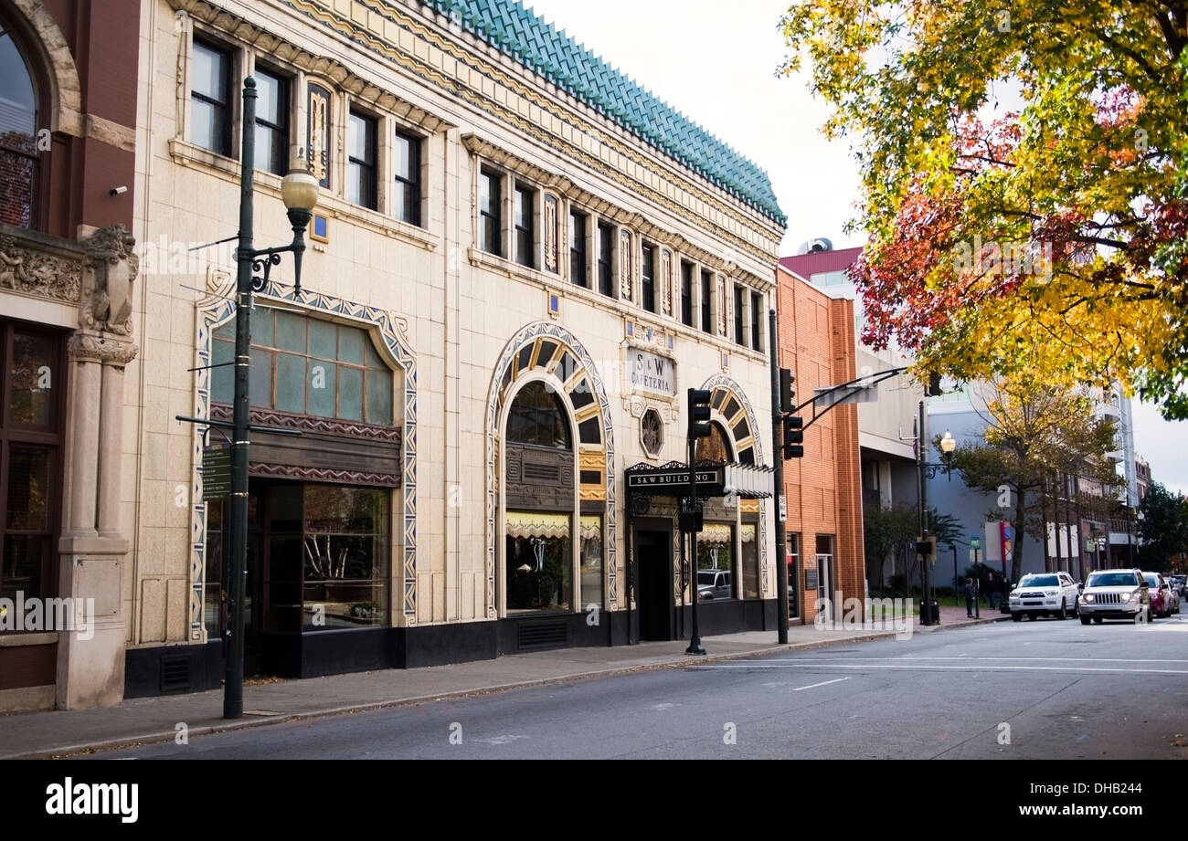 Le S&W Building à Asheville en Caroline du Nord Banque D'Images