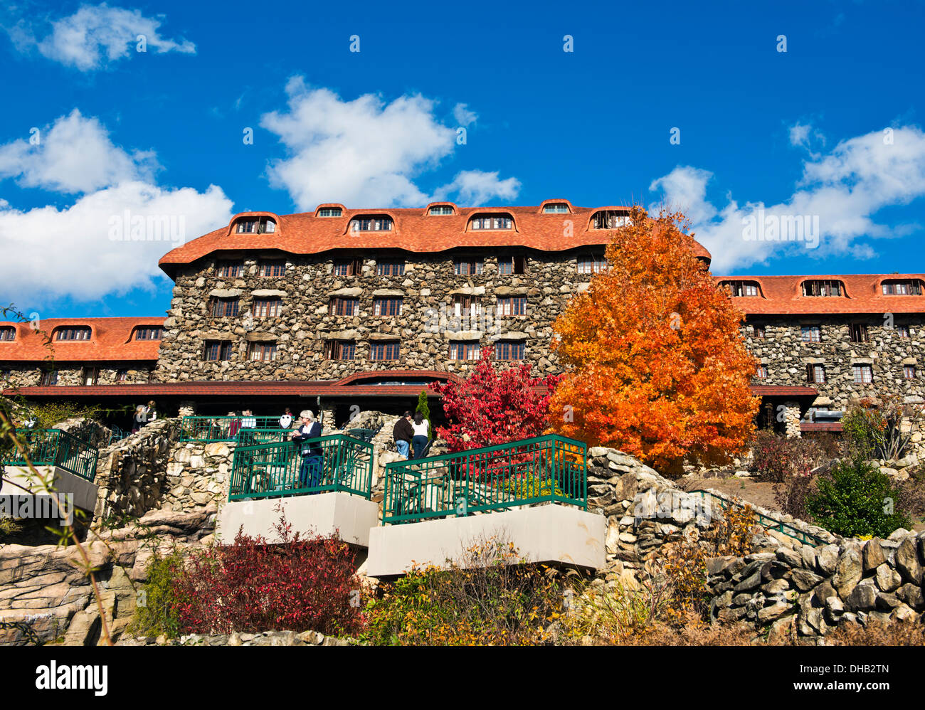 Couleurs d'automne du Grove Park Inn Asheville, Caroline du Nord Banque D'Images