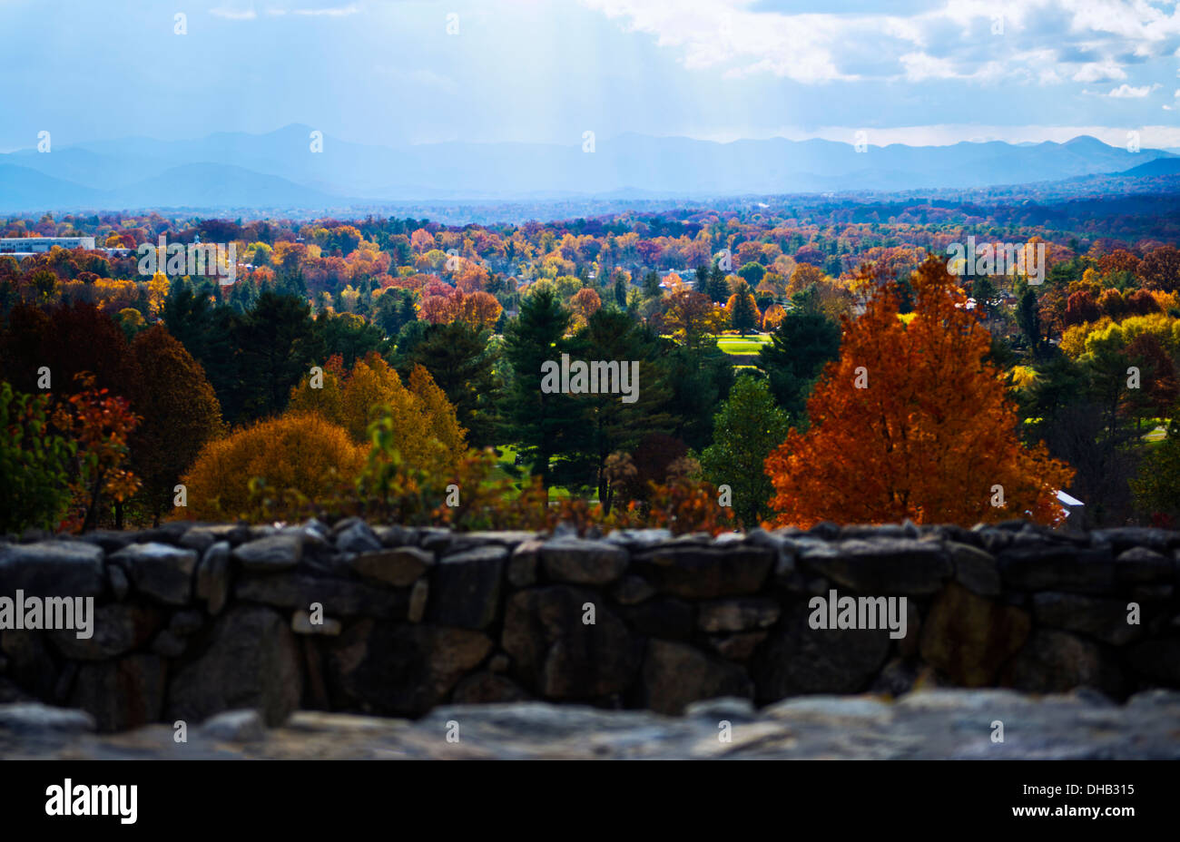 Couleurs d'automne du Grove Park Inn Asheville, Caroline du Nord Banque D'Images