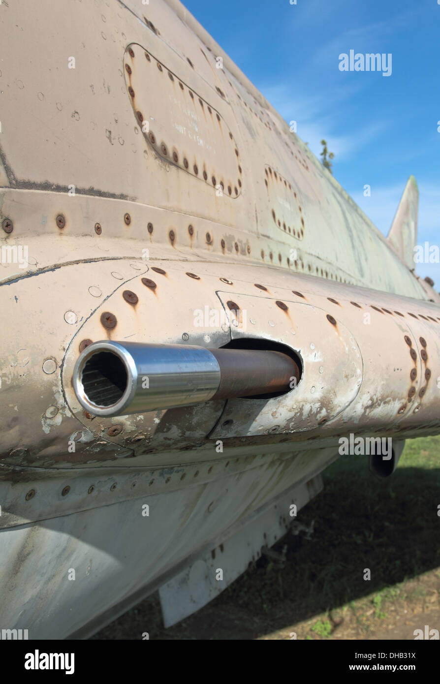 Vieux chasseur russe Mig avion Banque D'Images