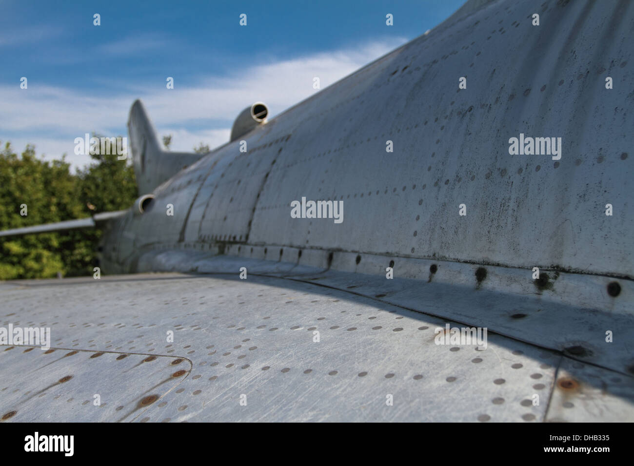 Avion de chasse russe ancien Banque D'Images