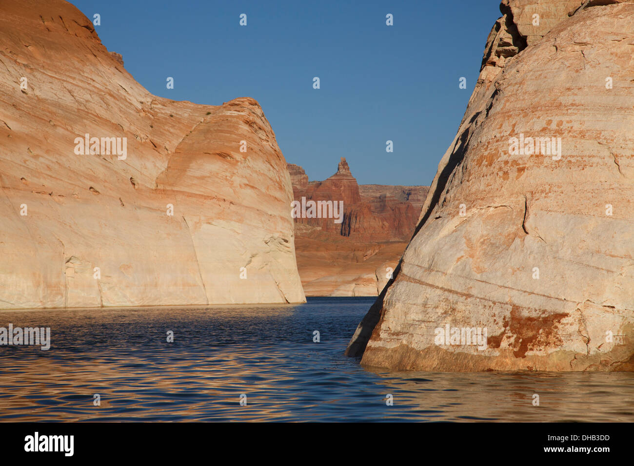 West Canyon, le Lac Powell, Glen Canyon National Recreation Area, Page, Arizona. Banque D'Images