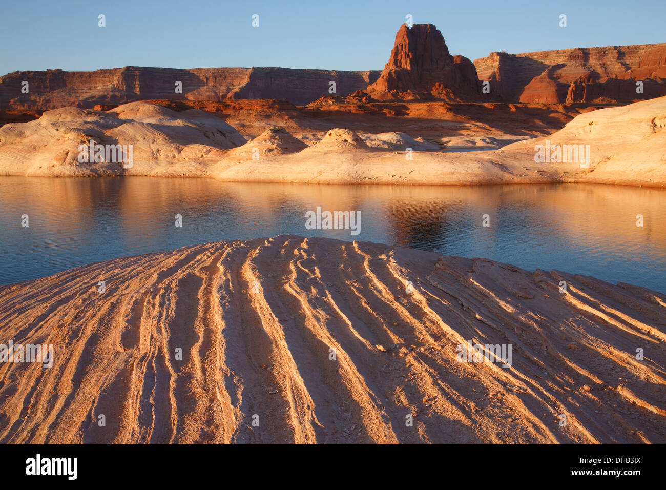 West Canyon, le Lac Powell, Glen Canyon National Recreation Area, Page, Arizona. Banque D'Images