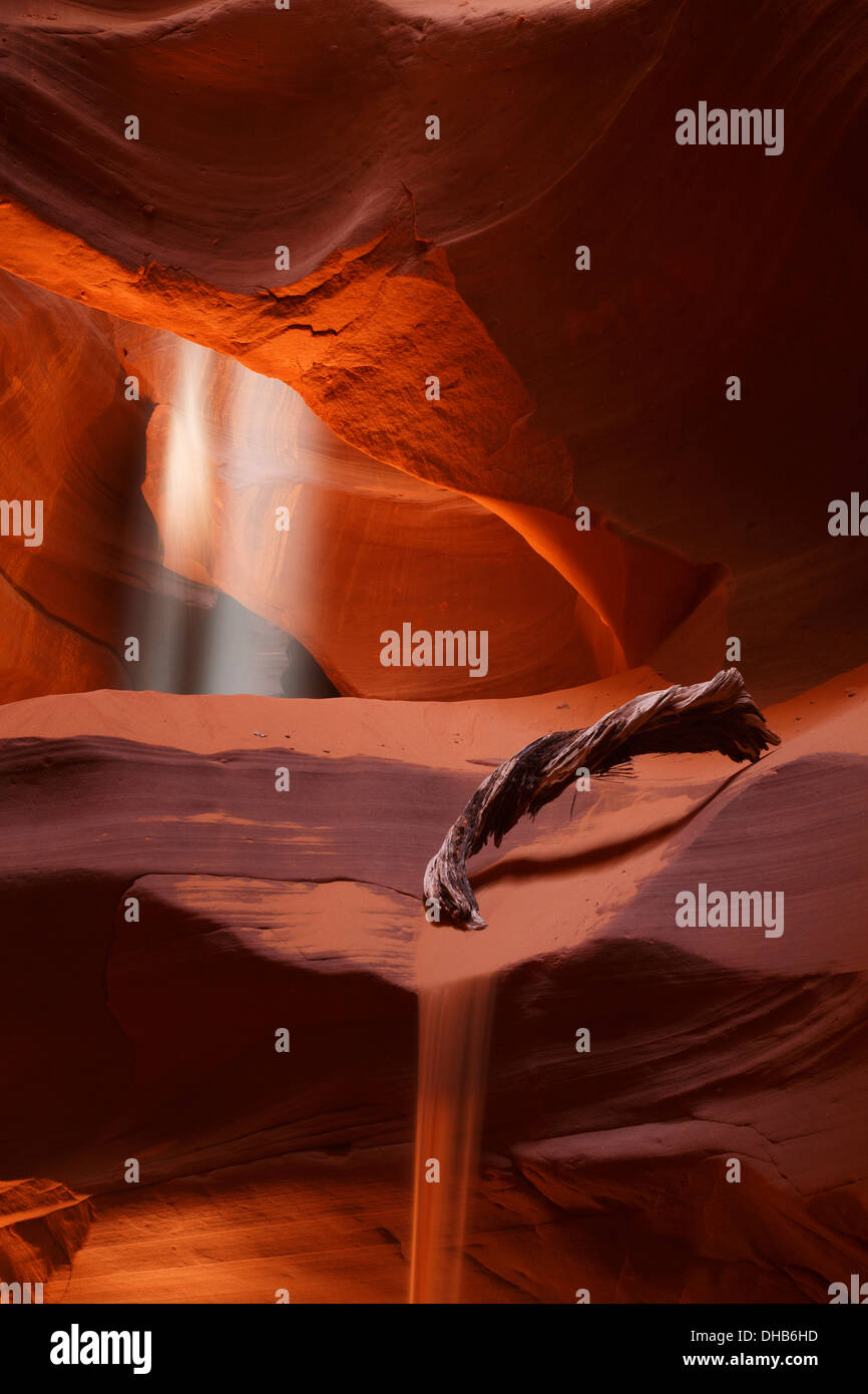 La région de Antelope Slot Canyon sur Navajo Land, Page, Arizona. Banque D'Images