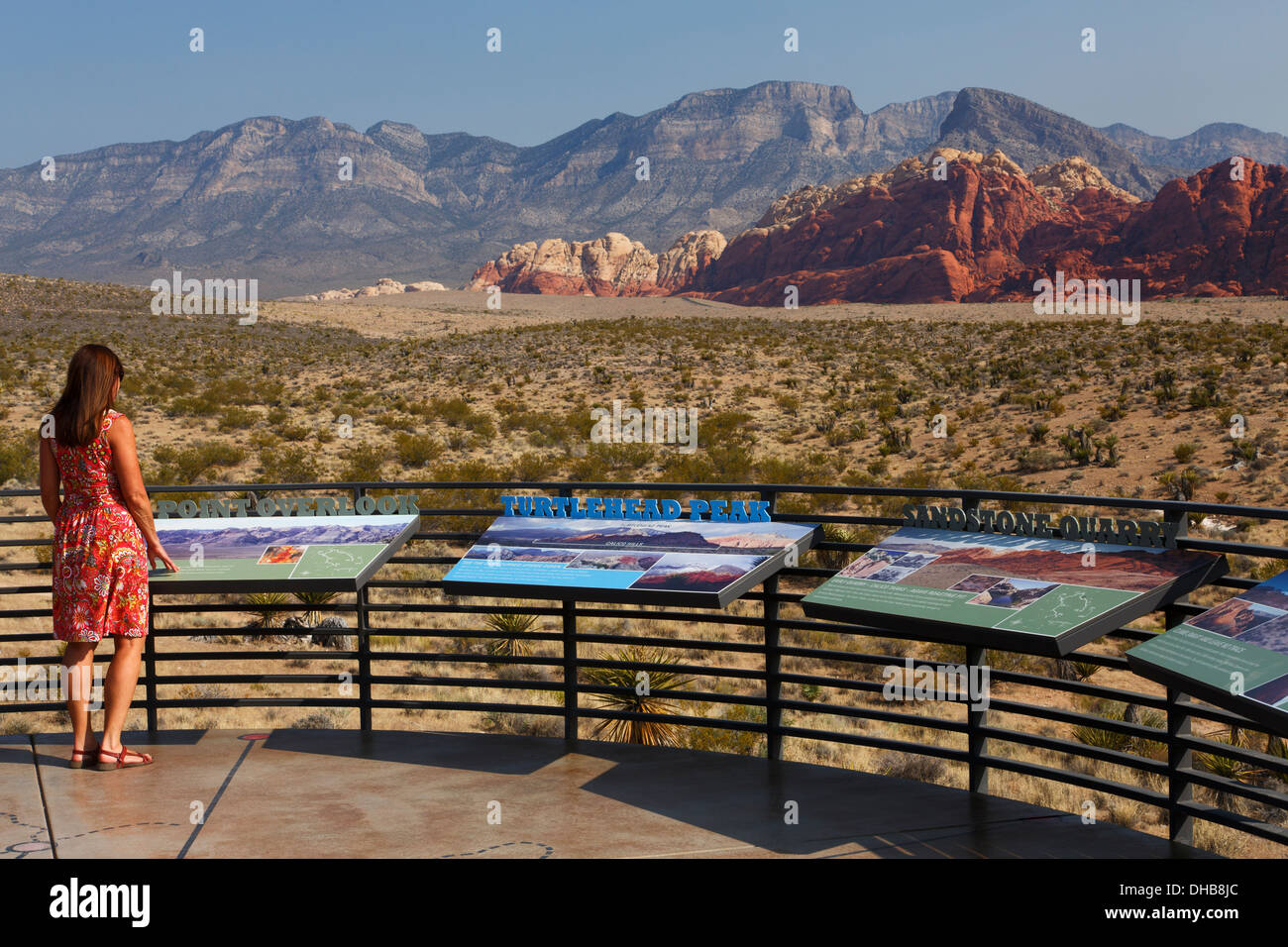 Red Rock Canyon National Conservation Area Visitor Center, Las Vegas, Nevada Banque D'Images