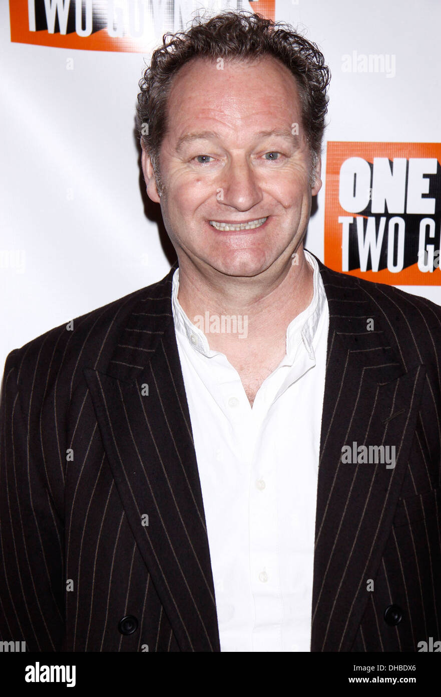 Richard Bean Broadway soirée d'ouverture de 'Un homme Deux Guvnors' au Music Box Theatre - Arrivées New York City USA - 18.04.12 Banque D'Images