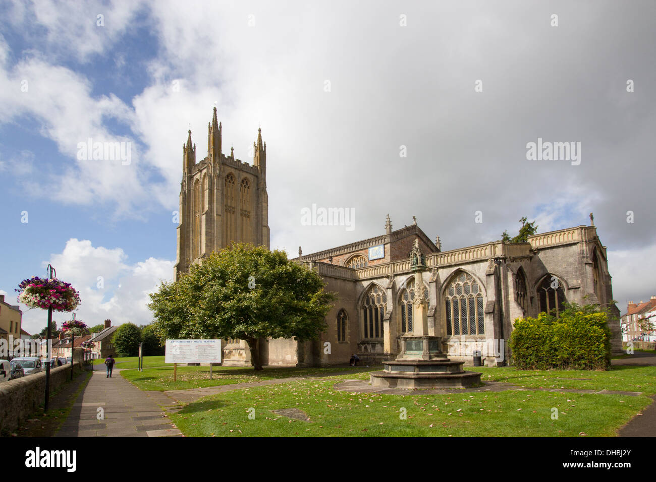 Eglise St Cuthbert, Wells, Somerset, UK Banque D'Images