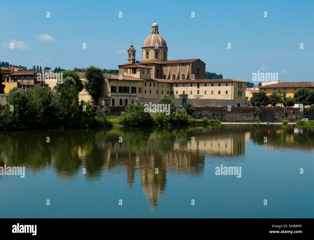 Église de San Frediano in Cestello. Avis de Puente Carraia. Florence, Italie Banque D'Images