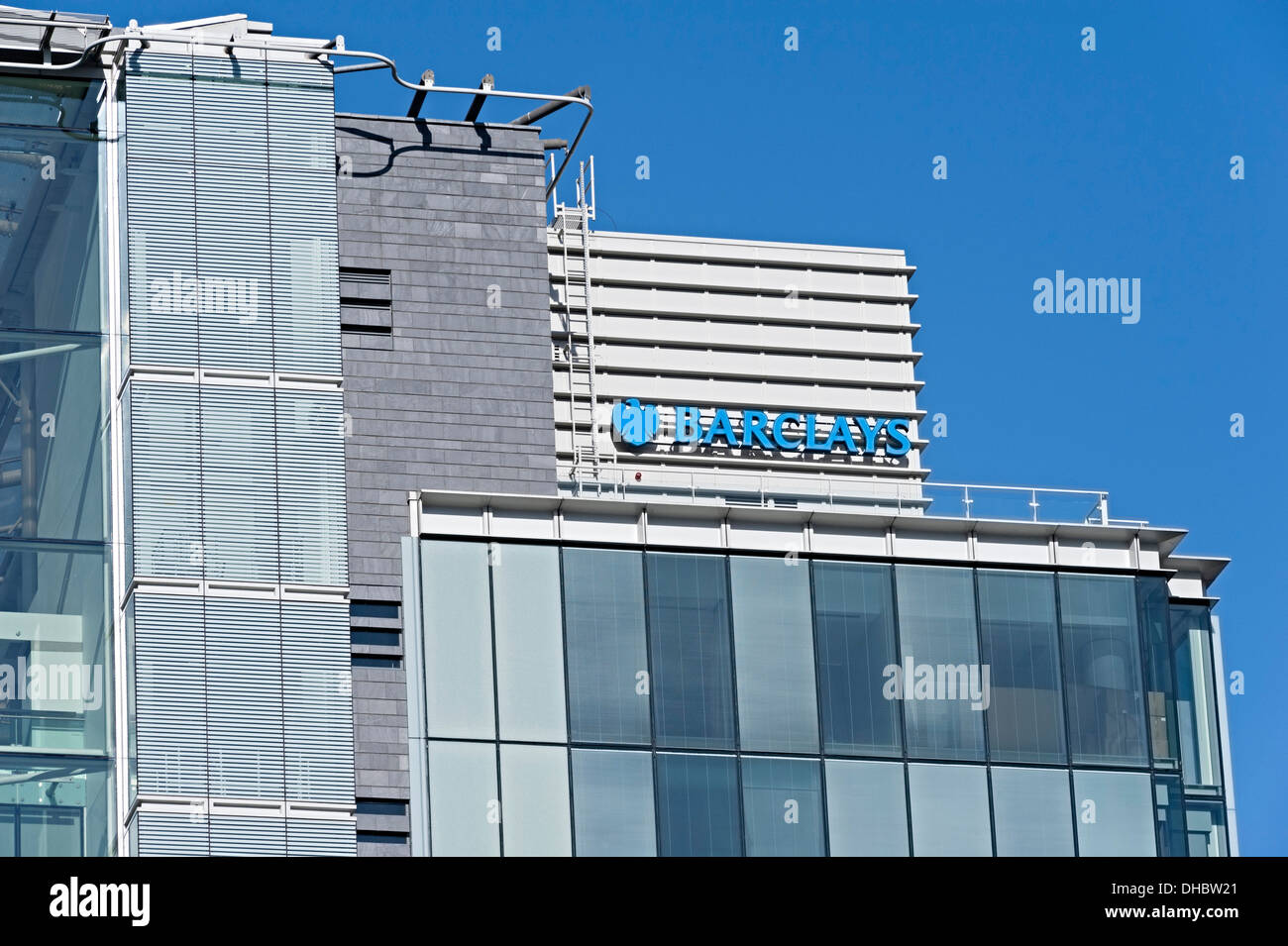 Birmingham Barclay's Bank siège social Colmore Row financial district Banque D'Images