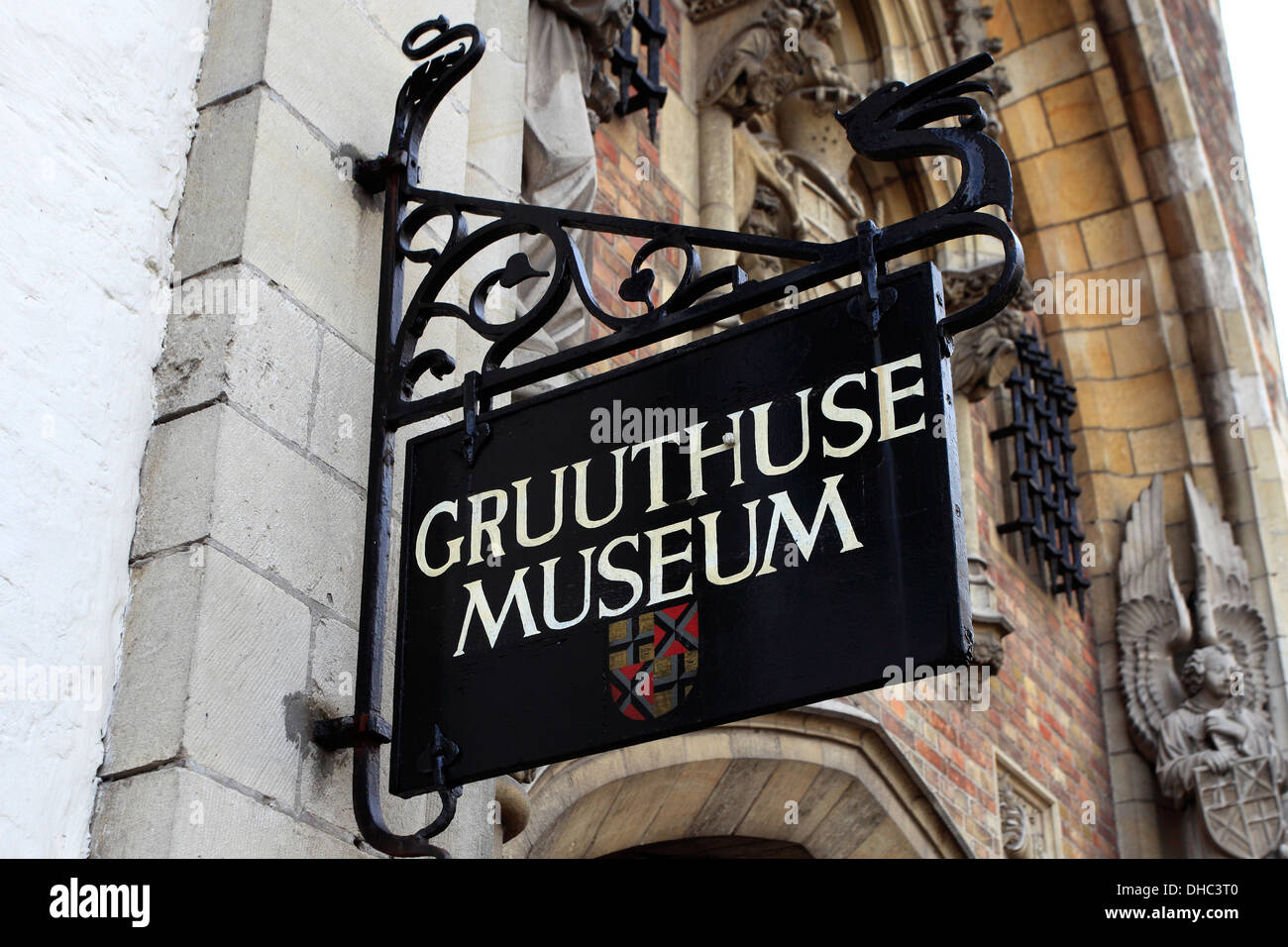 Le musée Gruuthuse, Ville de Bruges, Flandre occidentale, région flamande de Belgique. Banque D'Images