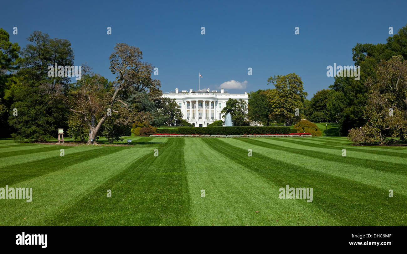La Maison Blanche à Washington D.C., la porte sud Banque D'Images