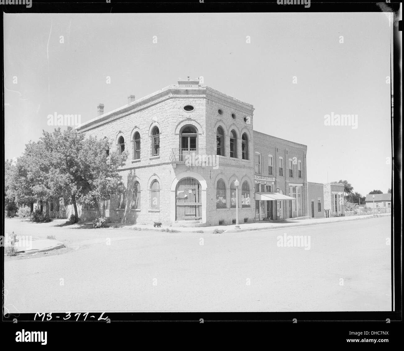 Vieux bâtiment sur la rue Main. Aguilar, Las Animas Comté (Colorado). 540381 Banque D'Images