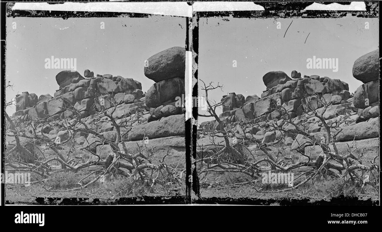 Les études de roche, chef de Crow Creek. Le granit à l'ouest de Cheyenne. Comté de Laramie, Wyoming. 517386 Banque D'Images