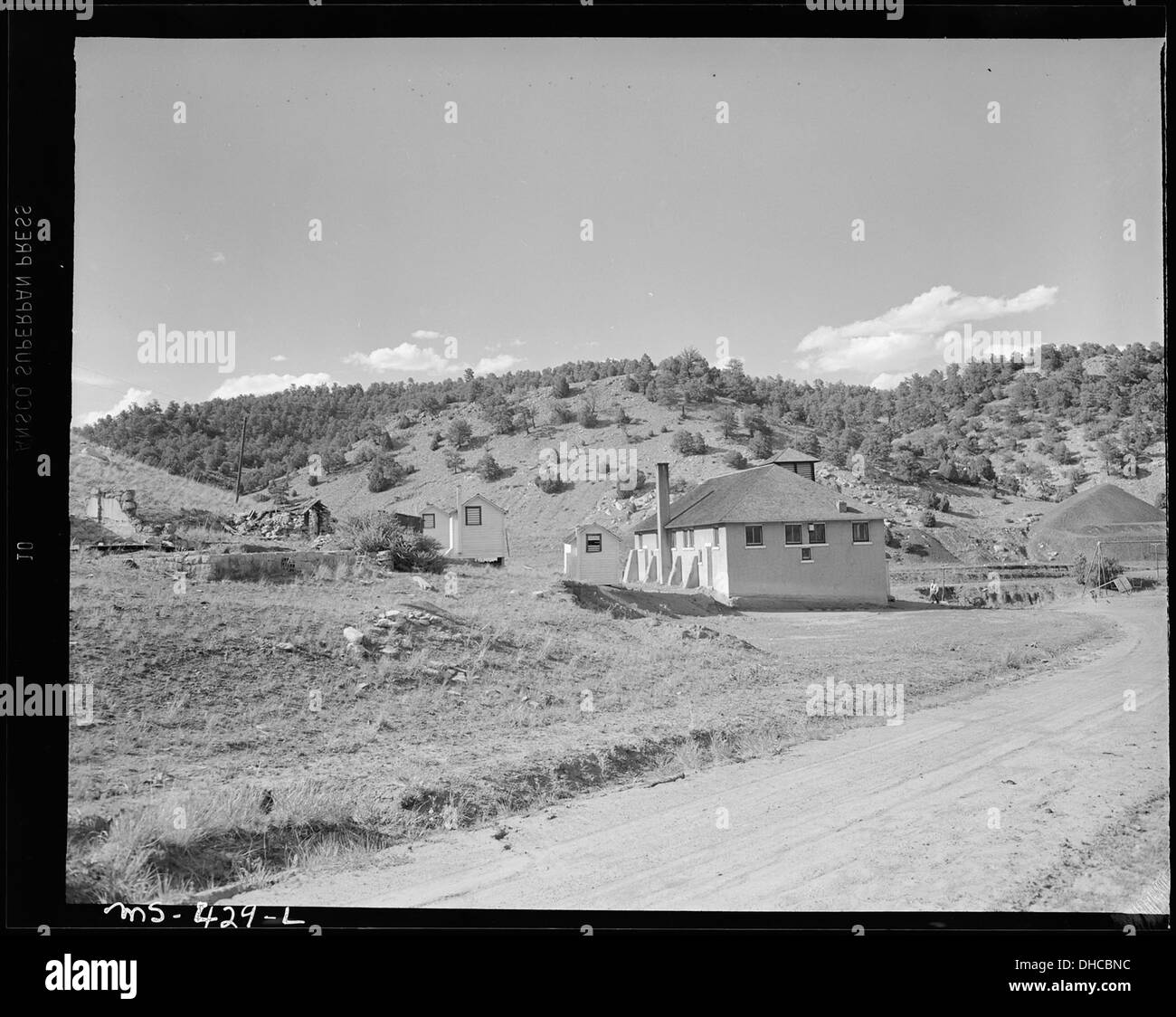 École et aire de jeux. L'ours Canyon Coal Company, 5E6 Bear Canyon Mine, Vallorso, Las Animas Comté (Colorado). 540410 Banque D'Images