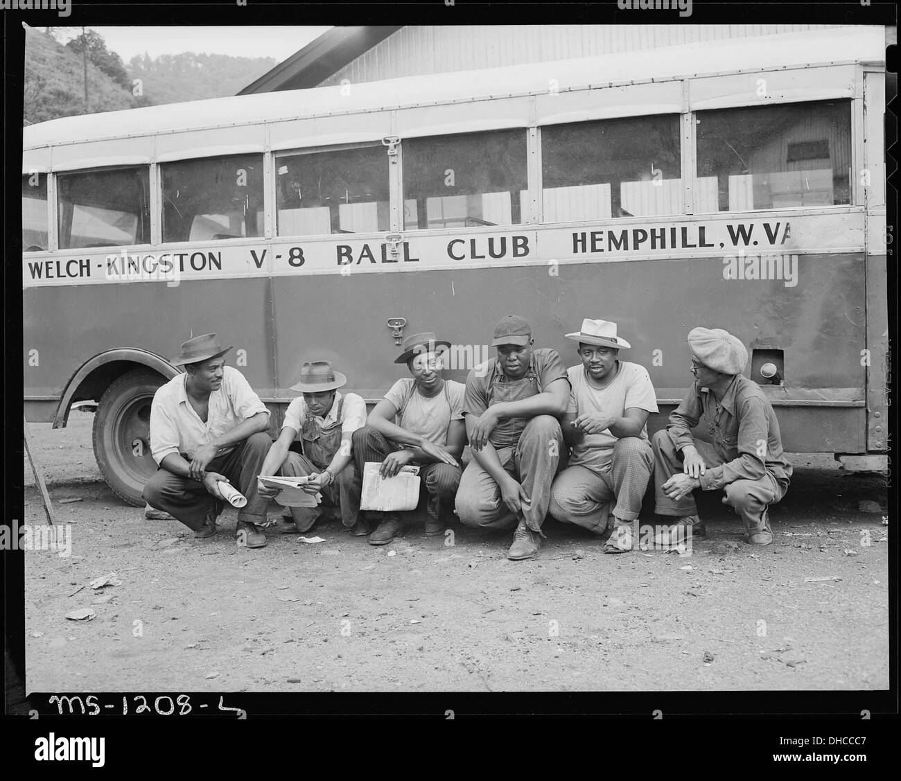 Certains des membres de l'équipe de base-ball d'Exeter-Warwick Mines. Kingston Pocahontas Coal Company, Exeter le mien... 540727 Banque D'Images