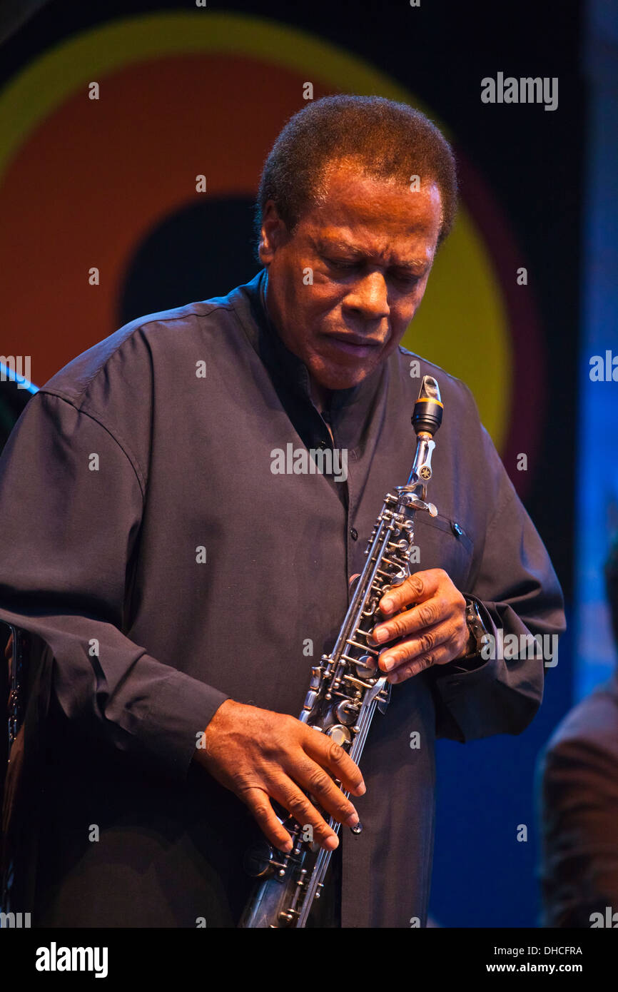 WAYNE SHORTER QUARTET interprète Jimmy Lyons sur la scène du Festival de Jazz de Monterey - Monterey, Californie Banque D'Images