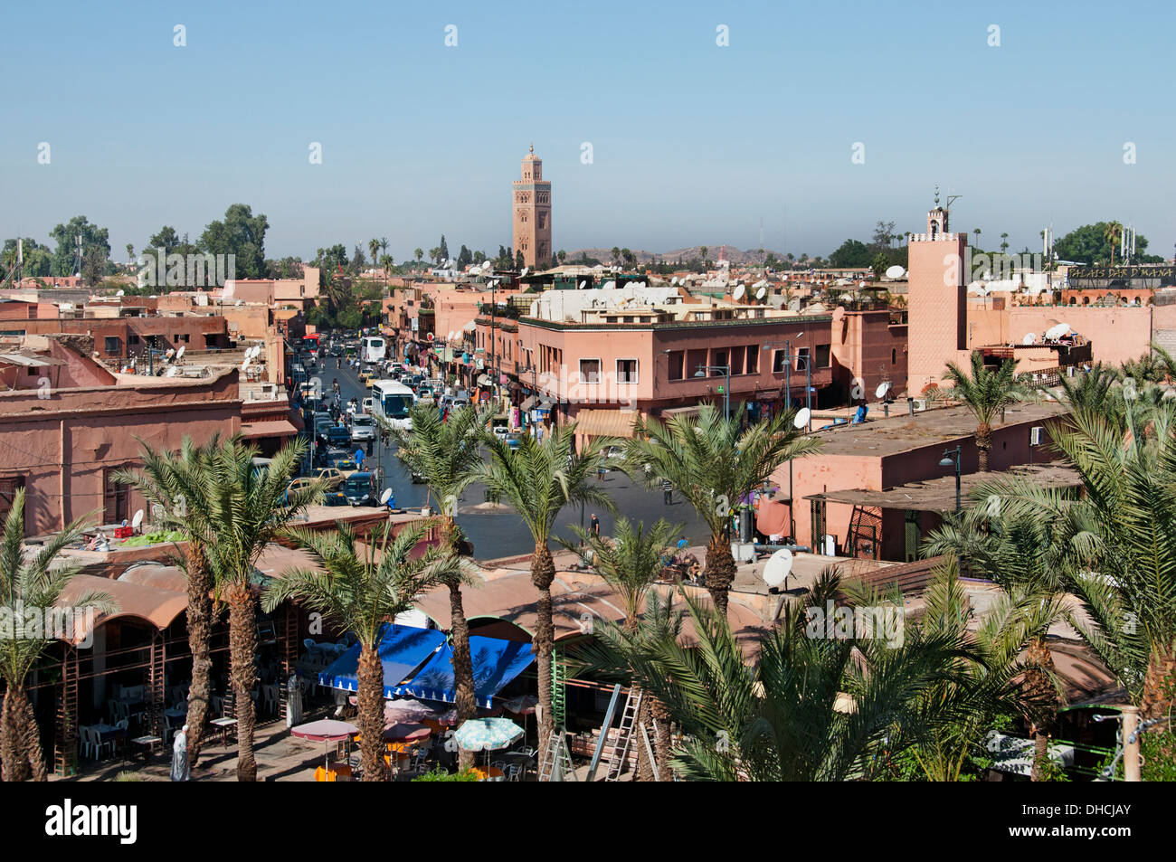 La vieille ville impériale de Marrakech Maroc marocain ville Banque D'Images