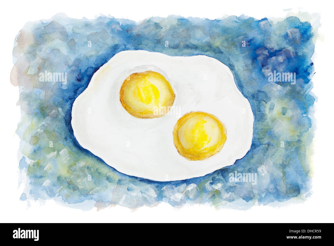 Vol céleste d'œufs au plat Banque D'Images