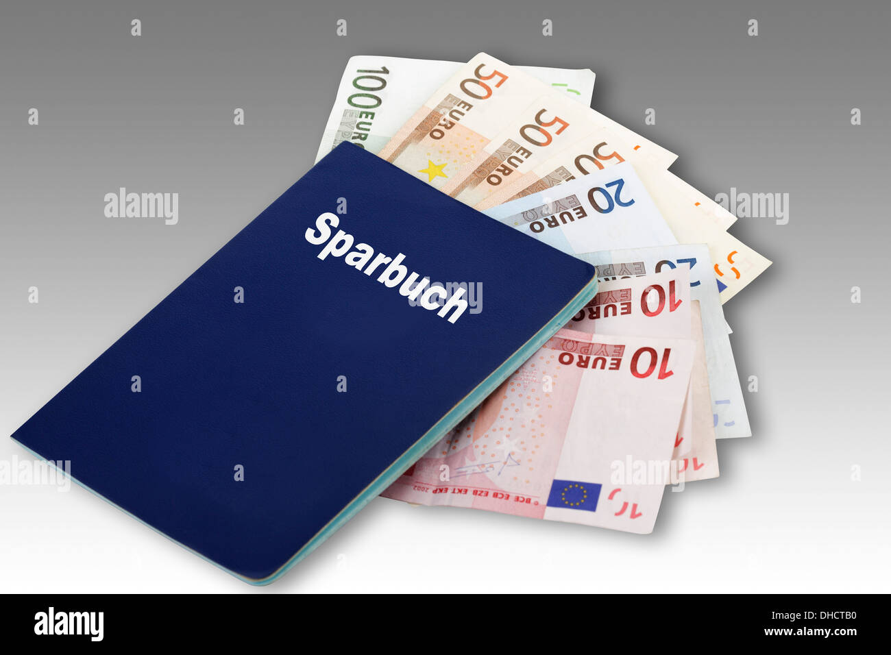 Livret de banque avec l'Euro, la composition Banque D'Images